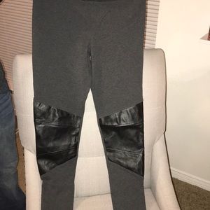 Gray and Black leggings